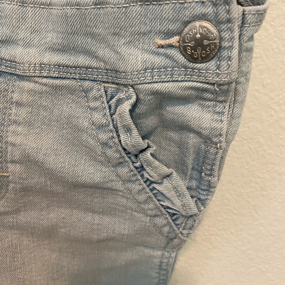 OshKosh Overall Shorts with Rainbow Straps, Sz 2T - Picture 4 of 6